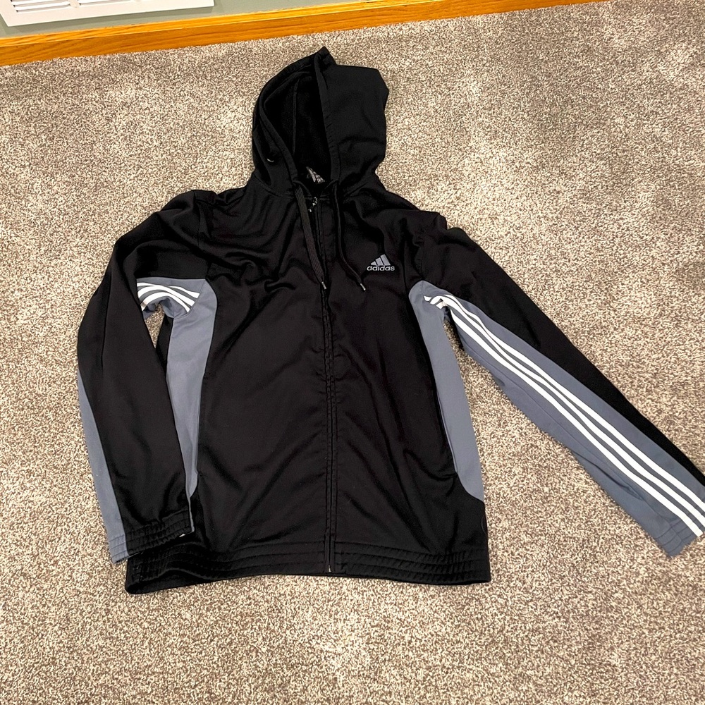 Men’s Adidas Long Sleeve Zip Up Hoodie